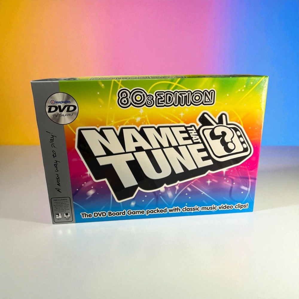 Name That Tune 80’s Edition DVD TV Board Game Classic Music Video Clips 1980